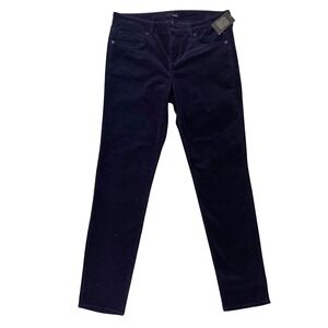 Edyson Hampton Skinny Navy Blue‎ Velvet Corduroy Pants NWT Women's Size 30